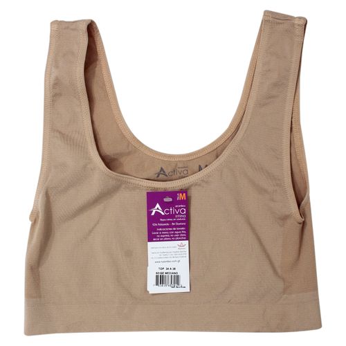 Top Activa Tirante Grueso Beige T.M