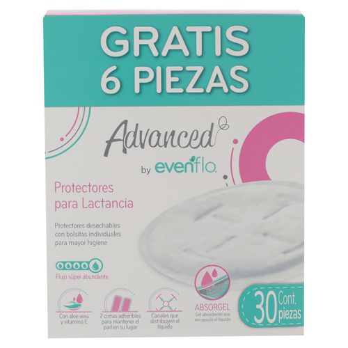 Pads De Lactancia Advanced Enveflo 30 Unidades