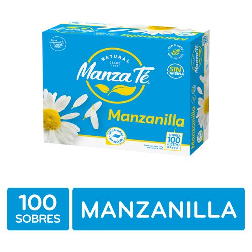 Té Manzanilla Manzaté caja 100 Uds - 120 g