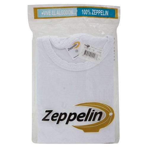 Camiseta Zeppelin Rayada Blanca Talla 10