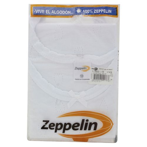 Camiseta Zeppelin Petinet Blanca Talla10