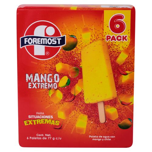 Helados Foremost Sabor Mango Extremo 6 Pack - 462g