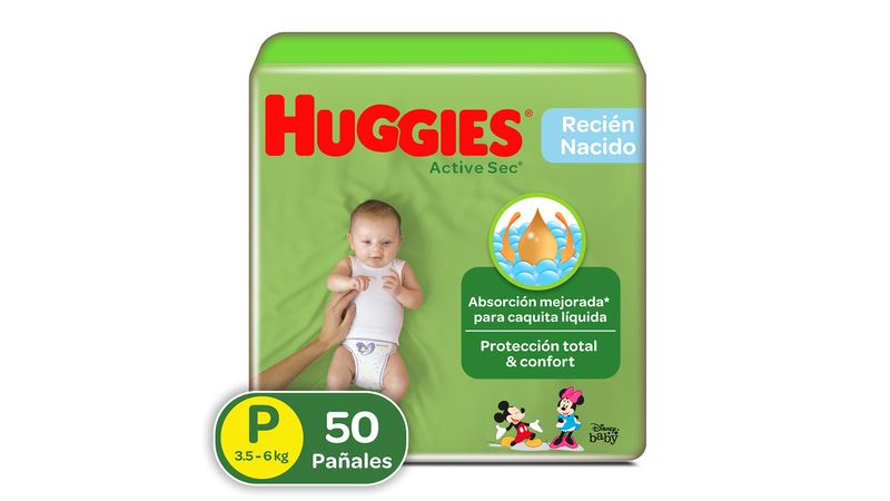 Pañales Huggies Classic Etapa 1/P 50U