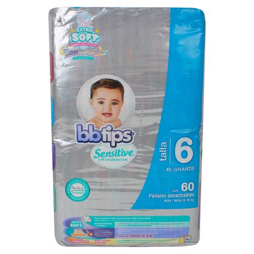 Pañal BB Tips Megapack T6 - 60 Unidades