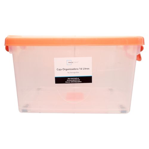 Caja Click Tr (65 L) Blanco, Guateplast, Ideal para Organización y