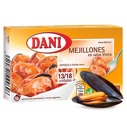 Mejillones Dani En Salsa Vieira - 45,36gr