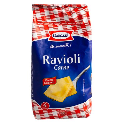 Pasta Carozzi Ravioli Con Carne - 400gr
