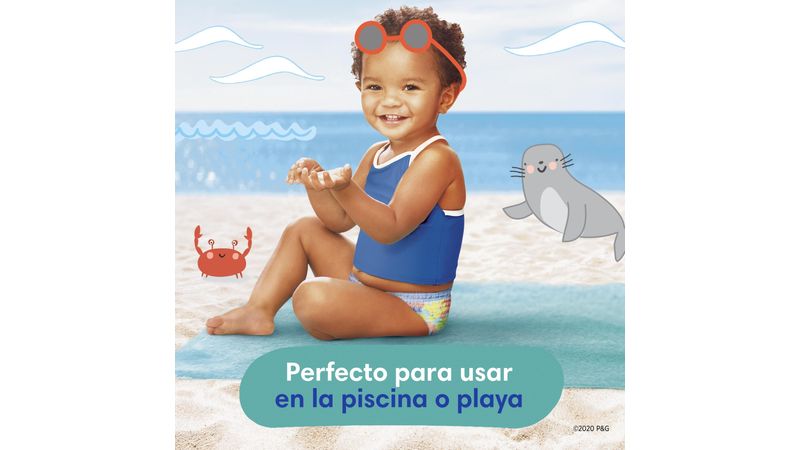 24 pañales desechables para natación, pañales de agua, tamaño 3 – 4 –  Pañales de natación, pañales para bebé, niños pequeños (24)