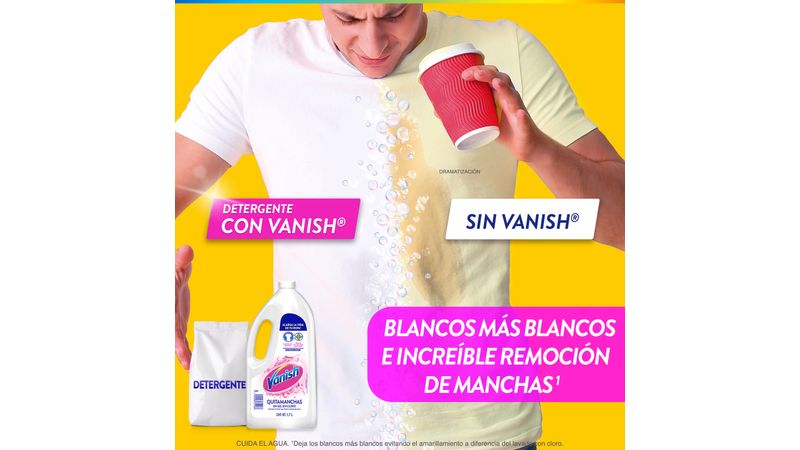 Vanish White Líquido, Quitamanchas