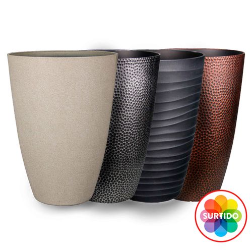 Maceta Mainstays Con Textura De Cemento