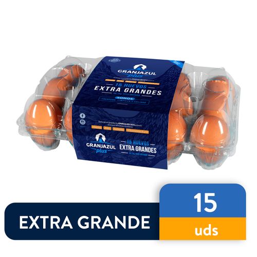 Huevo de Gallina Granjazul Marron Extra - 15 Unidades