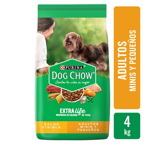 Alimento Perro Adulto marca Purina Dog Chow Minis y Pequeños -4kg