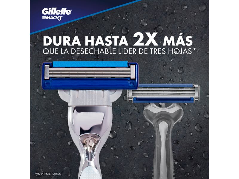 Repuestos-de-afeitar-para-hombre-Gillette-Mach3-Turbo-con-banda-lubricante-30-m-s-grande-2-unidades-4-19644