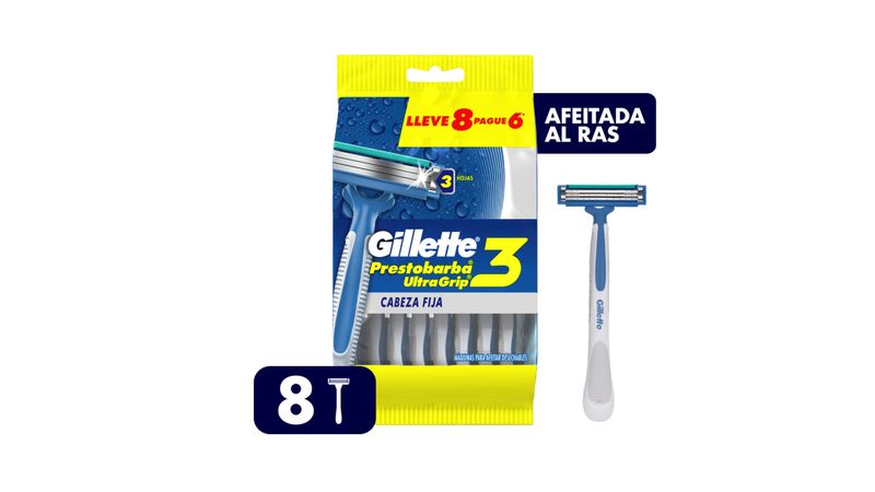 Gillette Mach3 Maquinillas de afeitar desechables para hombre, 3 unidades