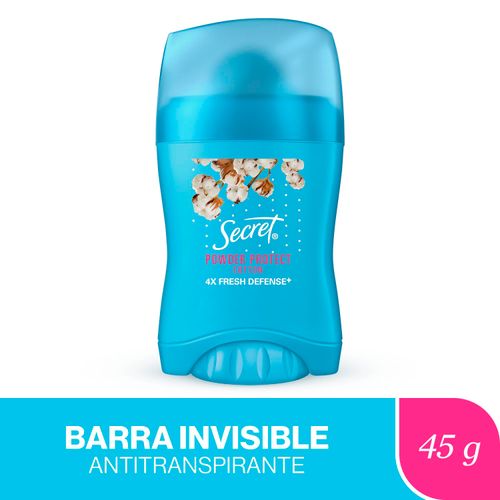 Desodorante Secret en barra invisible powder protect - 45 g