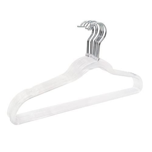 Set Mainstays 10 Perchas Transparentes