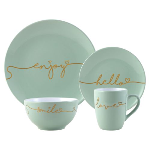 Vajilla De Porcelana Mainstays, Set 16 piezas