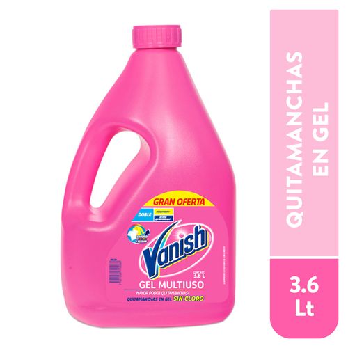 Quitamanchas Vanish Pink Líquido, Gel Multiusos Sin Cloro - 3.6Lt