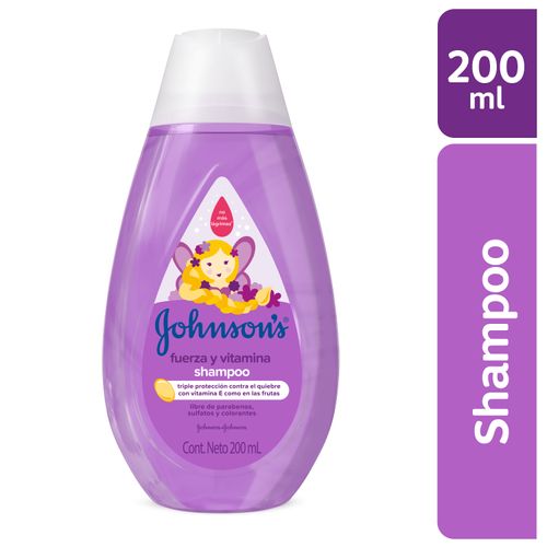 Shampoo Johnson's Fuerza y Vitamina -200 ml