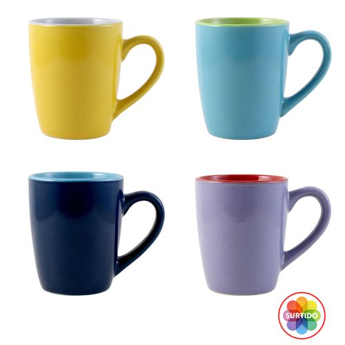 Taza Marca Mainstays De Cerámica En Dos Tonos 12Oz