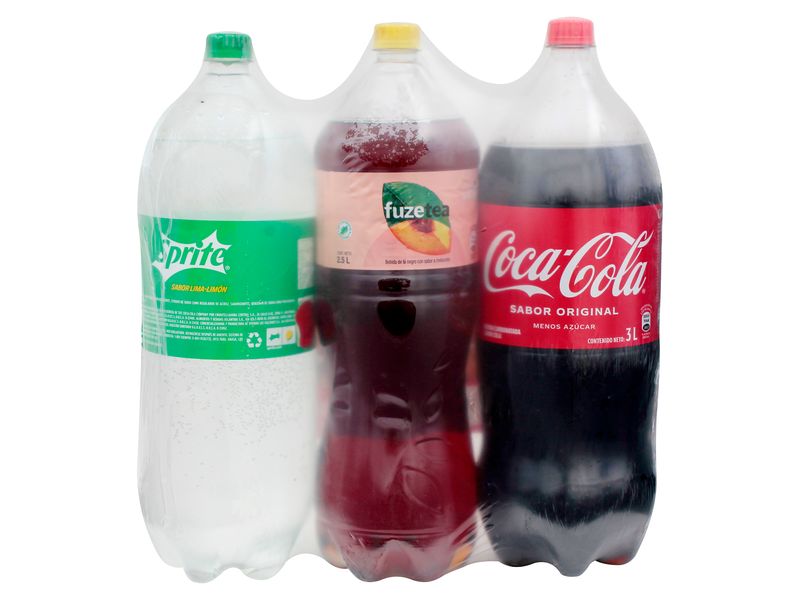 3-Pack-Bebidas-Gaseosas-Coca-Cola-Original-3L-Y-Sprite-Lima-Limon-3L-Y-Te-Fuze-Melocoton-2-5Lt-4-29608