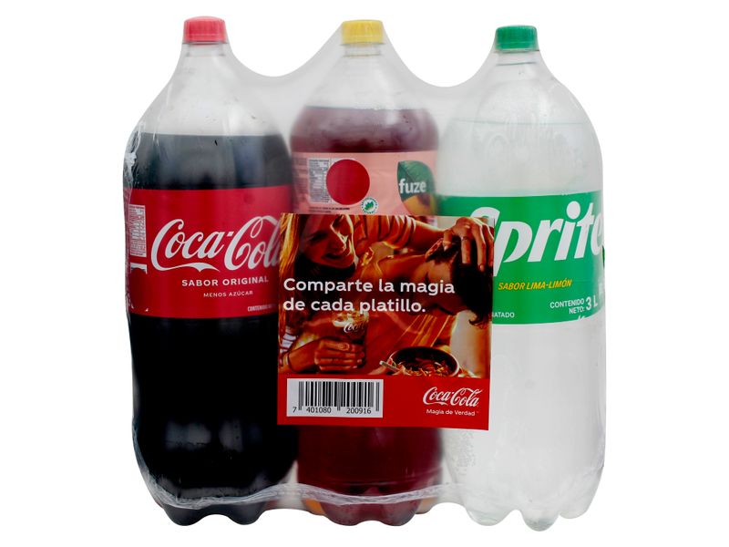 3-Pack-Bebidas-Gaseosas-Coca-Cola-Original-3L-Y-Sprite-Lima-Limon-3L-Y-Te-Fuze-Melocoton-2-5Lt-1-29608