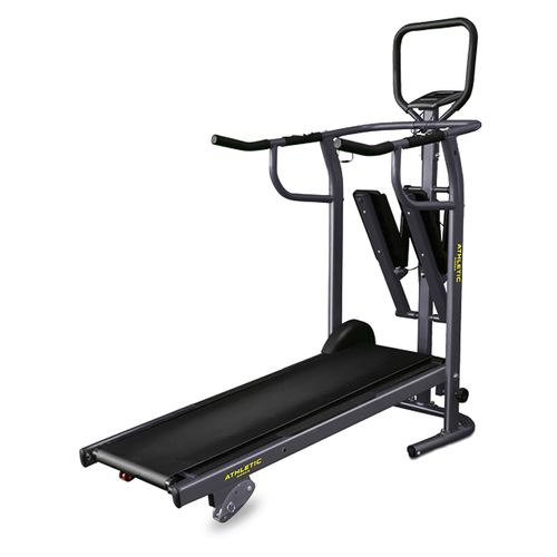 Caminadora Manual Athletic Works Plegable 2 en 1 con Stepper