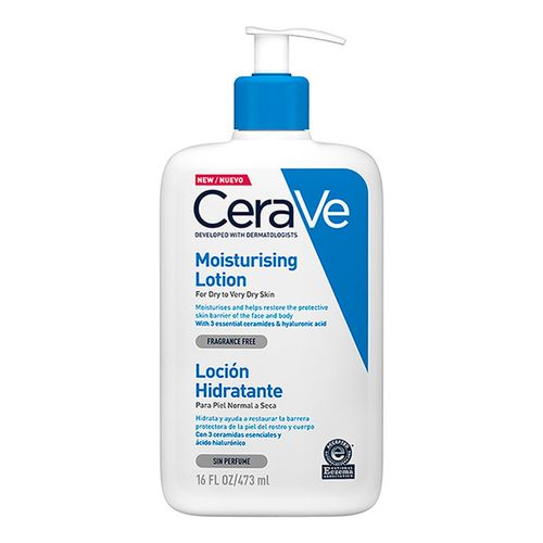 Loción Hidratante Cerave, Para Piel Normal A Seca, Sin Perfume - 473ml