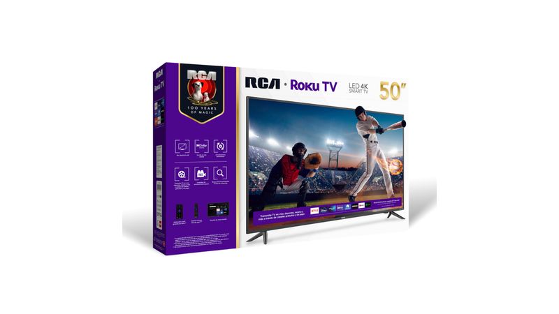Televisor Smart 4K RCA-Roku TV de 50 pulgadas RC50