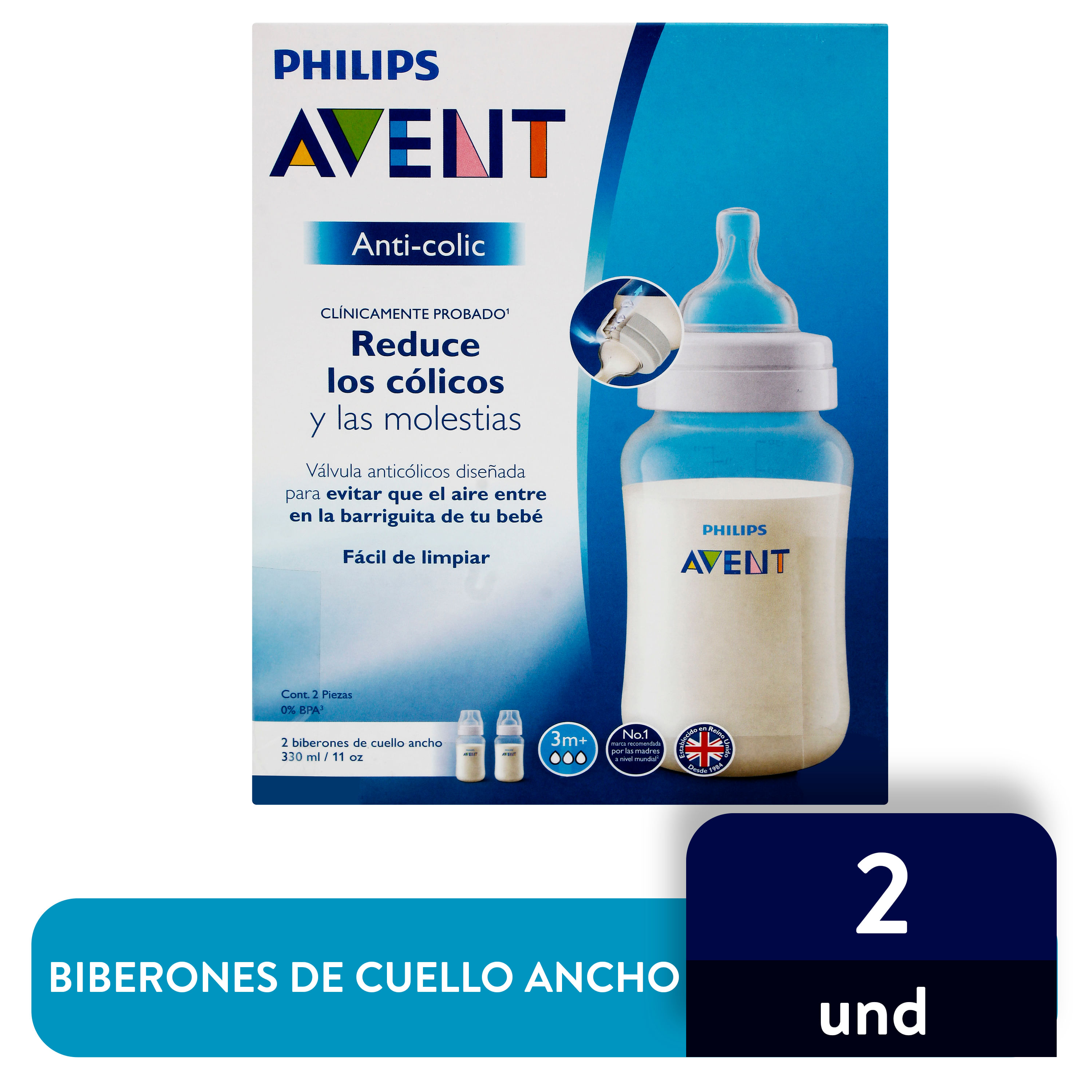 Las mejores ofertas en Biberones Philips AVENT Azul