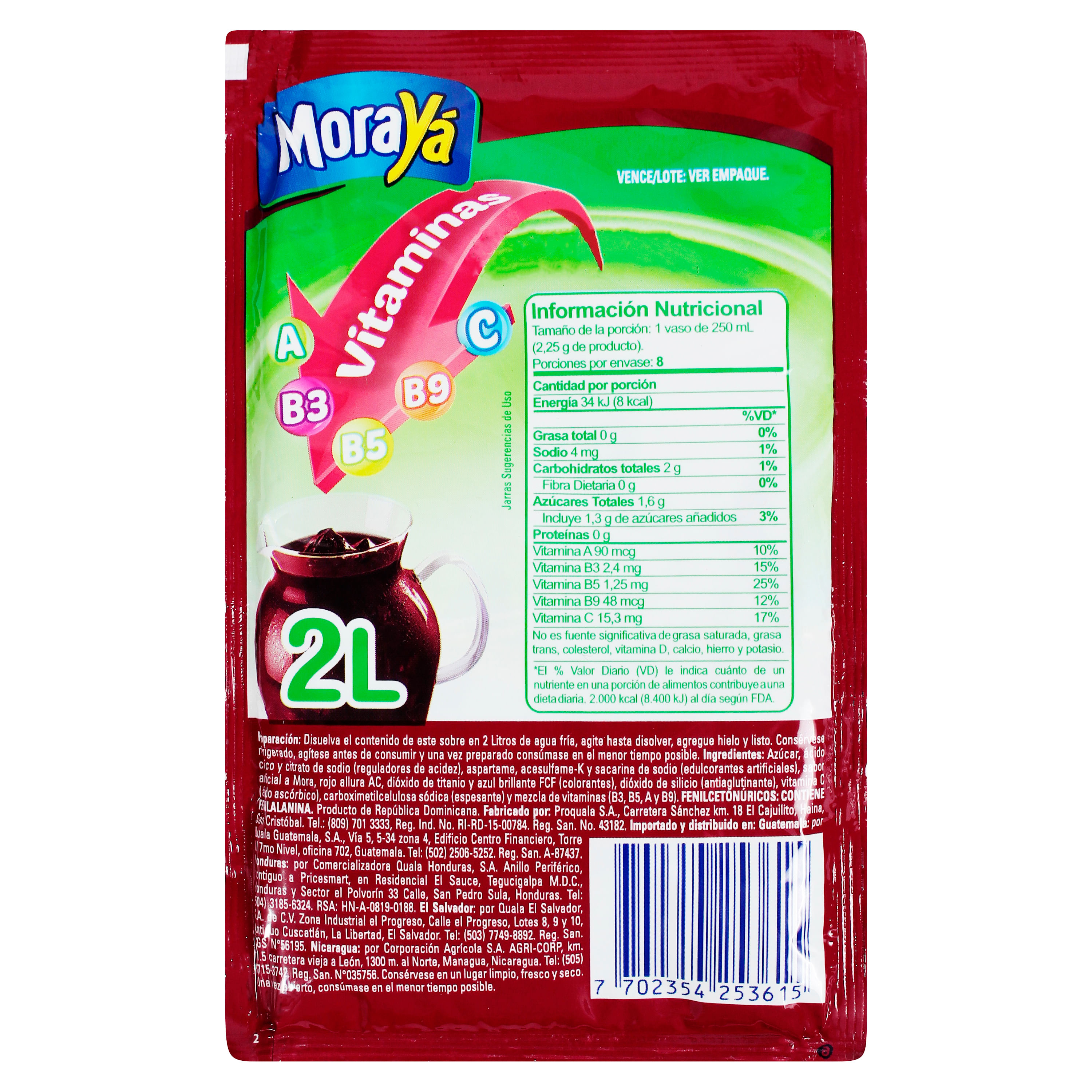 Comprar Bebida En Polvo Ya, Sabor Mora - 18gr | Walmart Guatemala