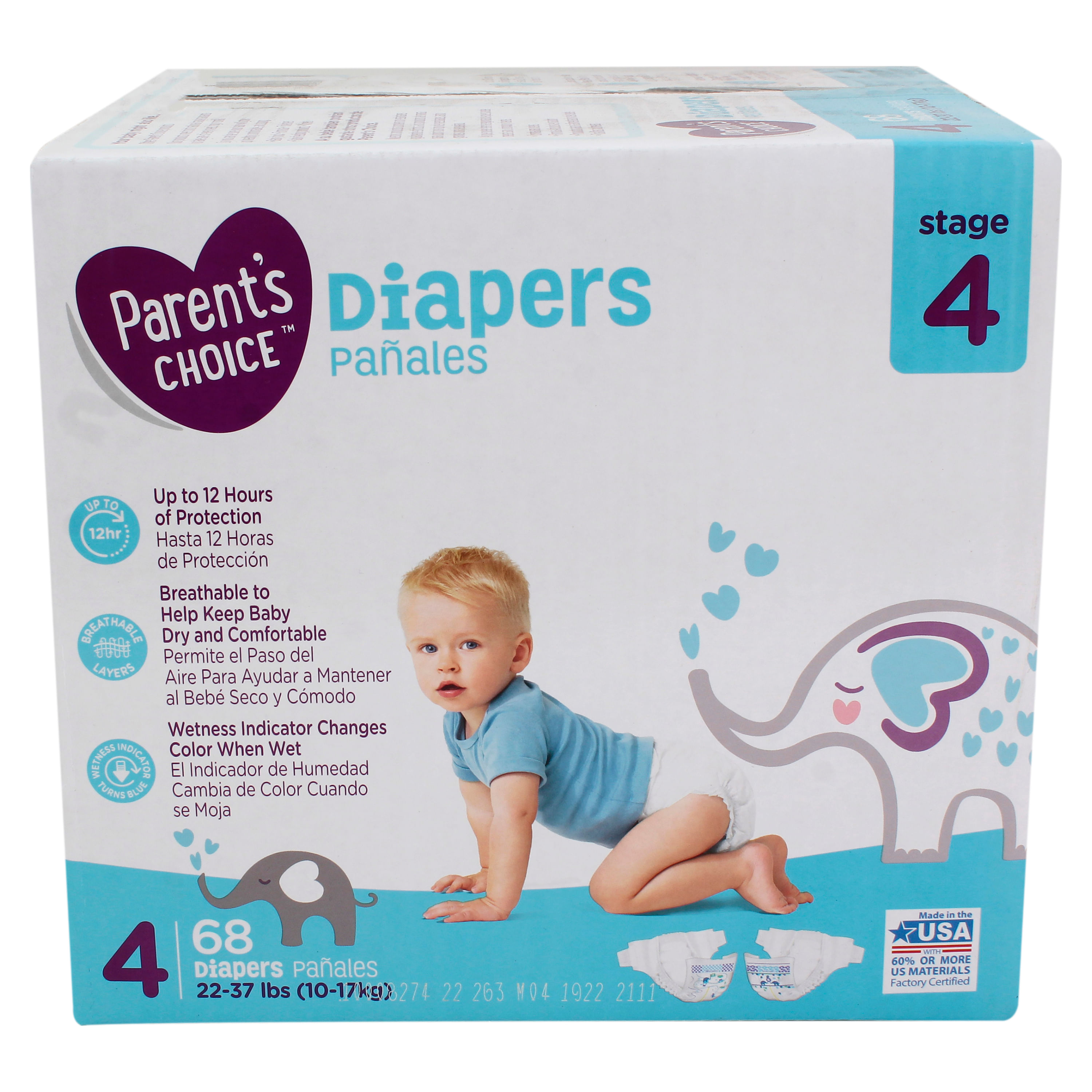 Comprar Pañales Parents Choice Diaper Size 4 Xg Jr, Walmart Guatemala -  Maxi Despensa