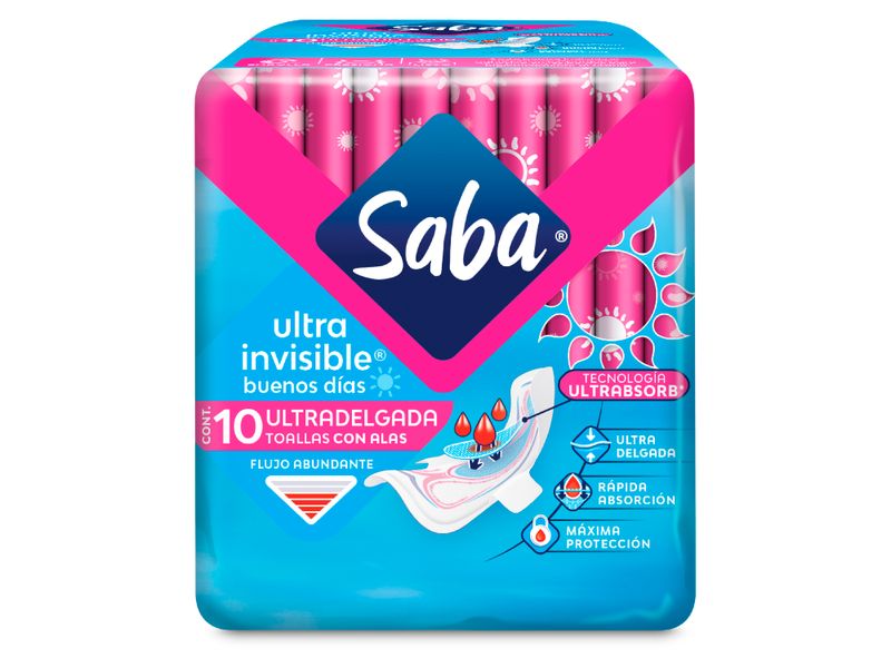 Toallas-Femeninas-Marca-Saba-Ultra-Invisible-Ultradelgada-Flujo-Abundante-Con-Alas-10Uds-1-35633