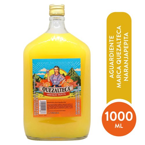 Aguardiente Quezalteca Naranja Pepita - 1000ml