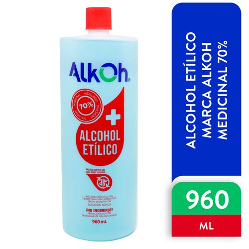 Alcohol Etílico Alkoh Medicinal 70% - 960ml