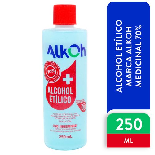 Alcohol Etílico Alkoh Medicinal 70% - 250ml