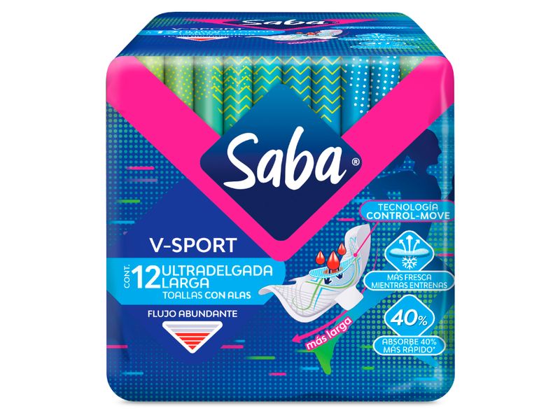 Toallas-Femeninas-Marca-Saba-V-Sport-Ultradelgada-Larga-Flujo-Abundante-12Uds-1-48781