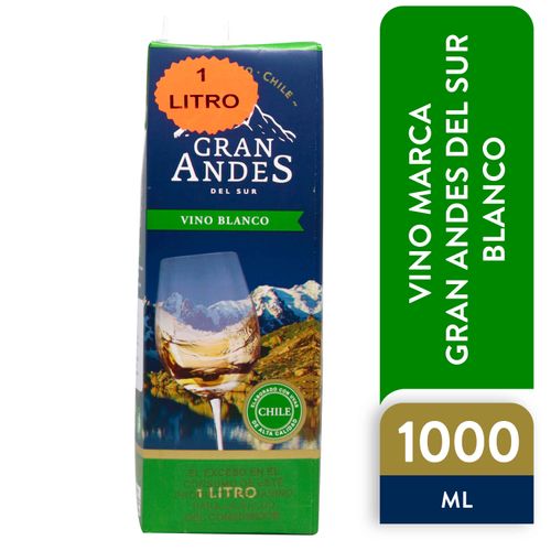 Vino Gran Andes Del Sur Blanco - 1000ml