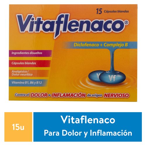 Cápsulas Vitaflenaco - 15 Unidades