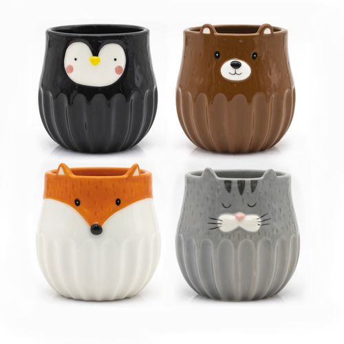 Taza De Cerámica Mainstays Diseño 3D De Animales - 15Oz