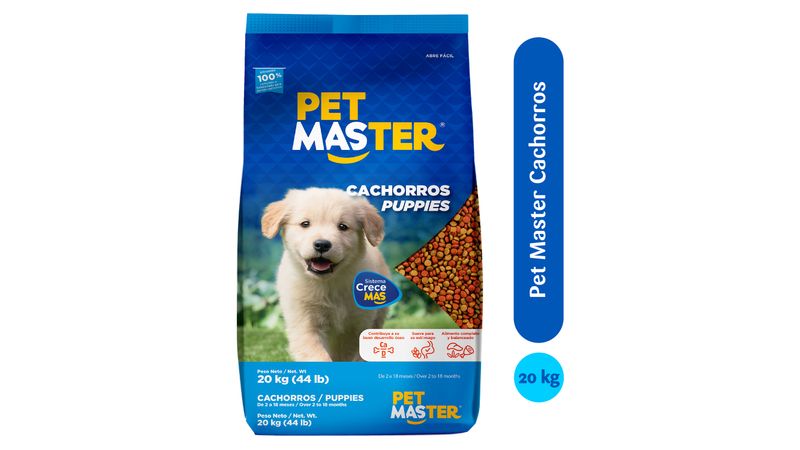 Comprar Alimento Pet Master Perro Cachorro, 2 A 18 Meses - 20kg, Walmart  Guatemala - Maxi Despensa