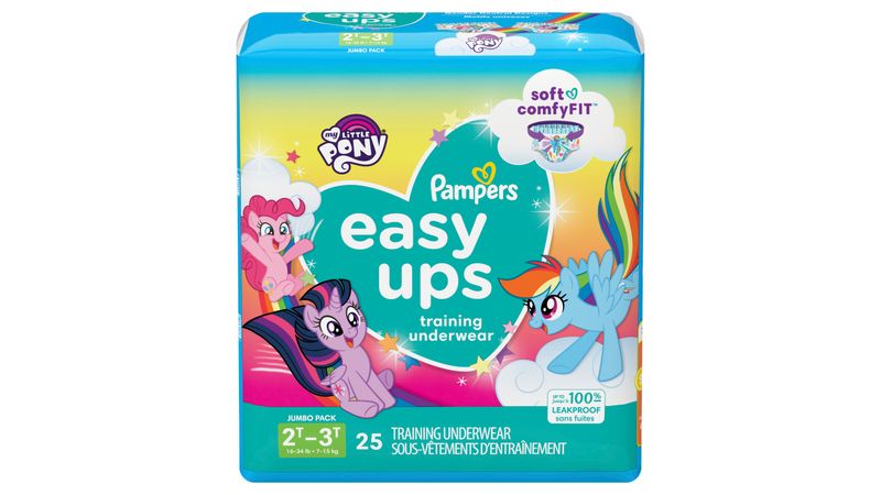 Pampers Easy Ups My Little Pony Training Pants Girls Size 2T3T 25