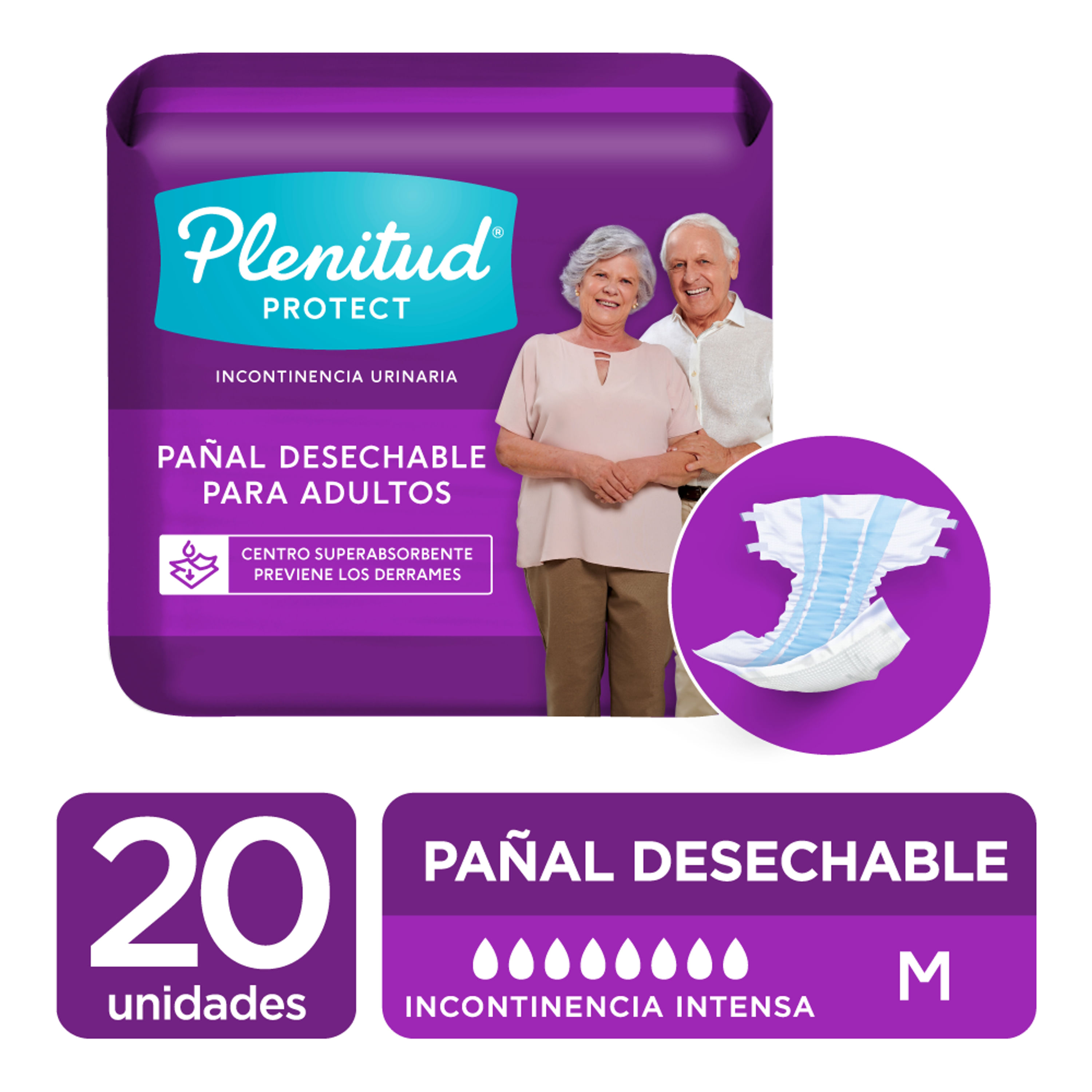 Ultimate Absorbency - Pañales elásticos para incontinencia para mujeres y  hombres, pañales para adultos, desechables, L/XL - 72 unidades (4 bolsas de