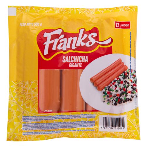 Salchichas Gigantes Franks  12uds/500g