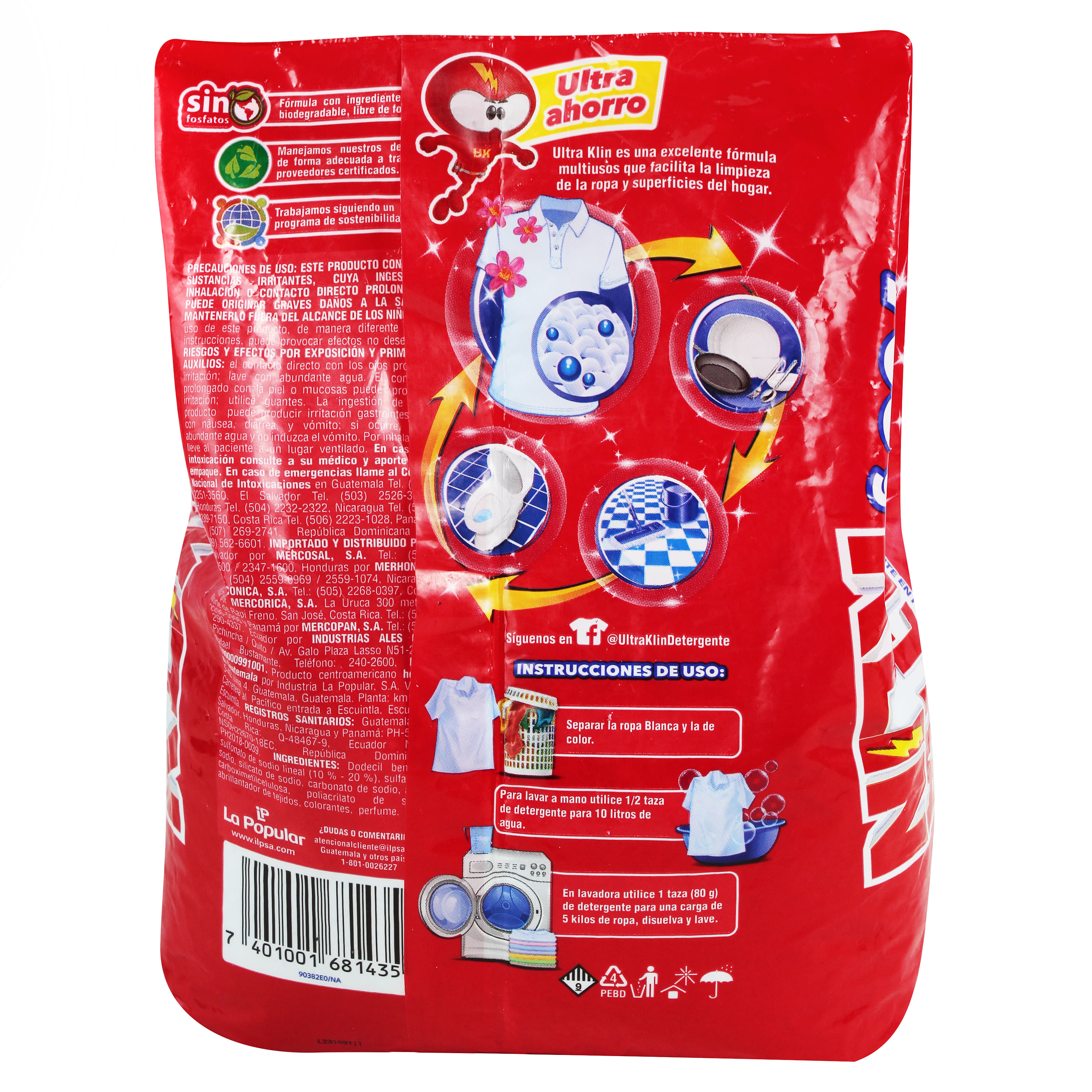 Detergente en polvo Cidal Cidalim 20Kg