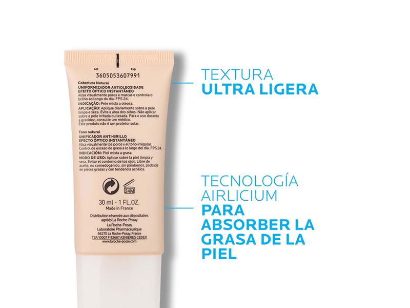 Crema-Marca-La-Roche-Posay-Mousse-Facial-Effaclar-BB-Blur-SPF24-30ml-3-56500