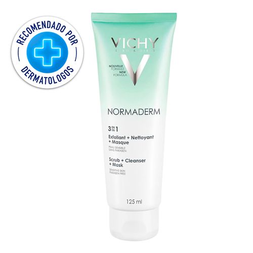 Limpiador Exfoliante Vichy Normaderm 3 en 1 -125ml