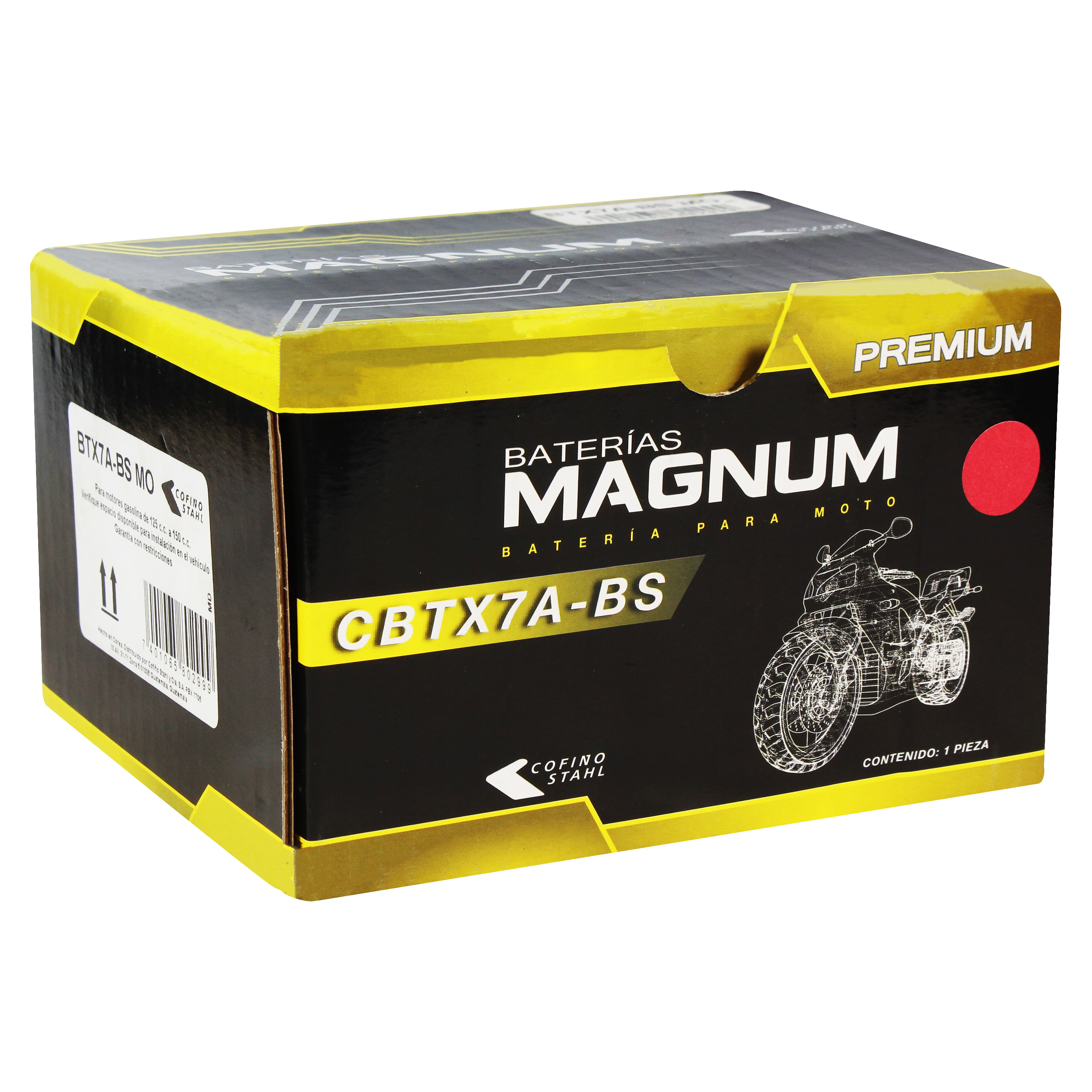 Batería De Moto Btx7A-Bs Magnum - Cemaco