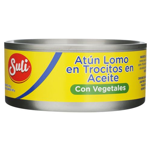 Atún Suli Lomo en Trocitos Con Vegetales -140gr