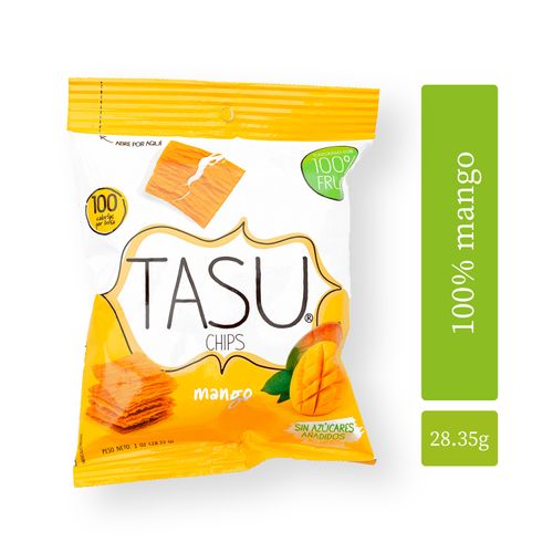 Snacks de fruta deshidratada, TASU Chips de mango -28.35g